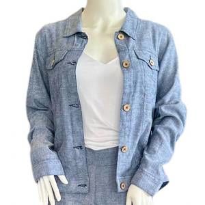 NEW DASH DENIM women's jean style jacket in indigo chambray